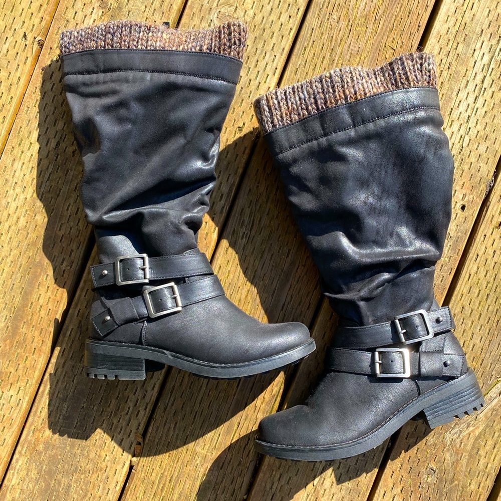 Torrid Wide Calf Buckle Riding Boots